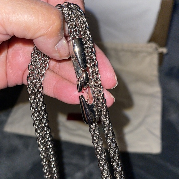 RARE Valentino rock studd with rhinestones n baguettes gorgeous handbag dust bag - Picture 10 of 13